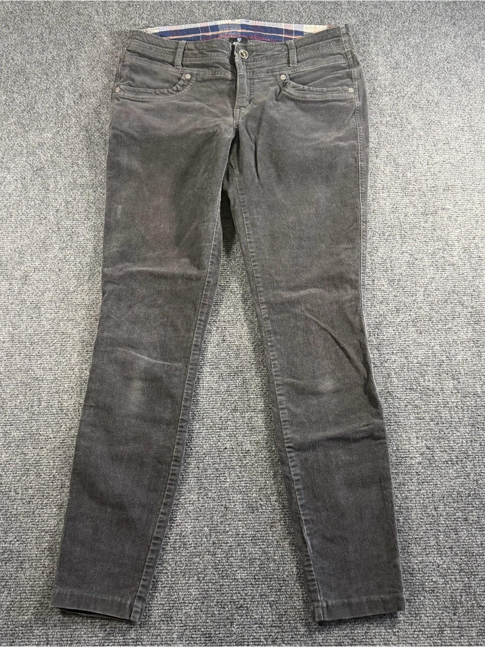Kuhl Streamline Pants Womens 8R Black Corduroy Skinny Leg Regular Fit